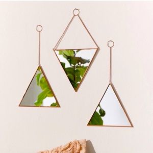 Urban Outfitters Triangle Mirror Set
